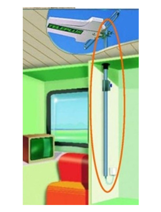 Teleskopantennenmast 165cm Inovtech