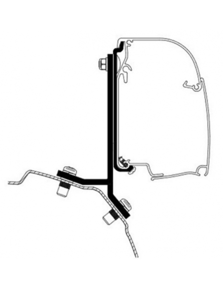 Adattatore Thule 4 Ford Transit / Minivan personalizzato Tourneo