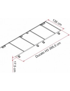 Baca portaequipajes  Fiamma Roof Rail Ducato H3