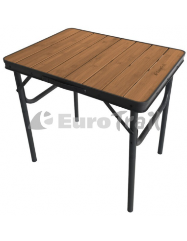 Tavolo pieghevole e regolabile in bambù Arsoli 60 x 45cm Eurotrail