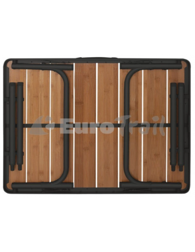 Tavolo pieghevole e regolabile in bambù Arsoli 60 x 45cm Eurotrail