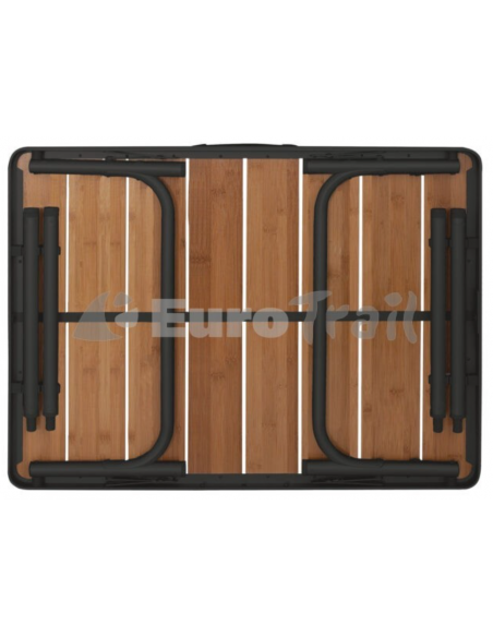 Tavolo pieghevole e regolabile in bambù Arsoli 60 x 45cm Eurotrail