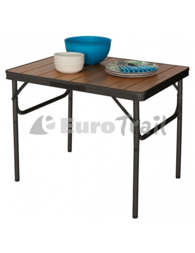 Mesa plegable y regulable de bambú Arsoli 60 x 45cm Eurotrail