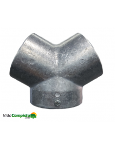 Bifurcación interior en "Y" para canalizar estufas de Pellets Piazzetta