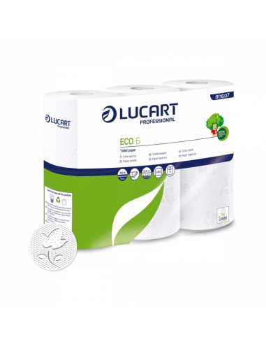 Papel higiénico Lucart 6 rollos ecologico
