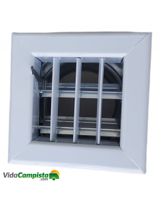 Grille ou mini bouche avec fermeture pour tuyauterie Poêles à granulés Piazzetta