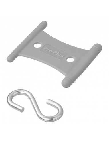 Percha con ganci per tende guida 5/6mm e 7/8mm