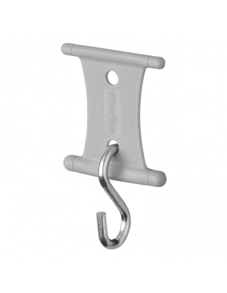 Percha con ganci per tende guida 5/6mm e 7/8mm