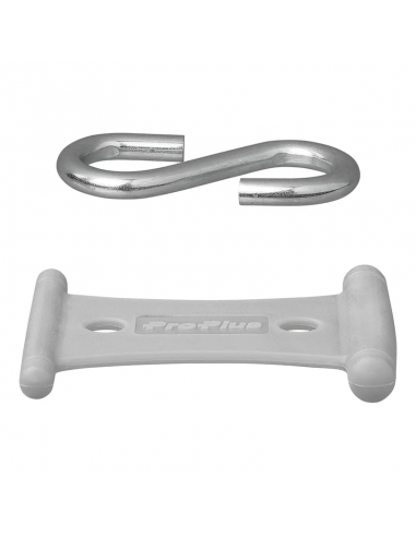 Percha con ganci per tende guida 5/6mm e 7/8mm