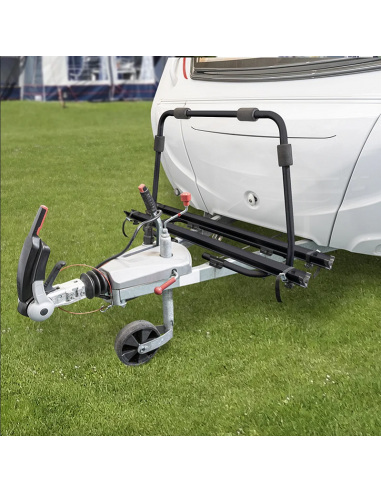 Suporte de bicicleta para reboque de caravana preto
