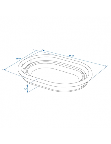 Cesto di lavaggio multiuso pieghevole 17L