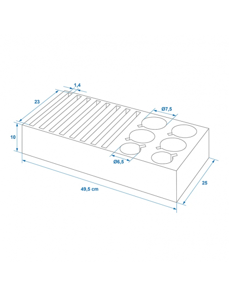 Piastra in schiuma per piatti bicchieri e piatti Piastra in schiuma per piatti bicchieri e piatti