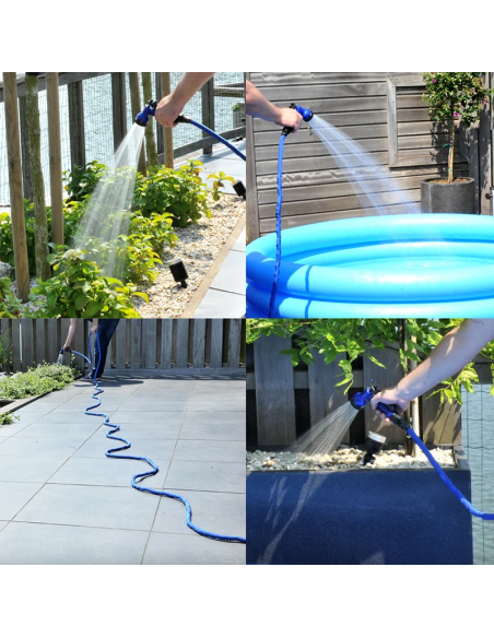 Estendibile da 5 a 15 metri con pistola 7 funzioni