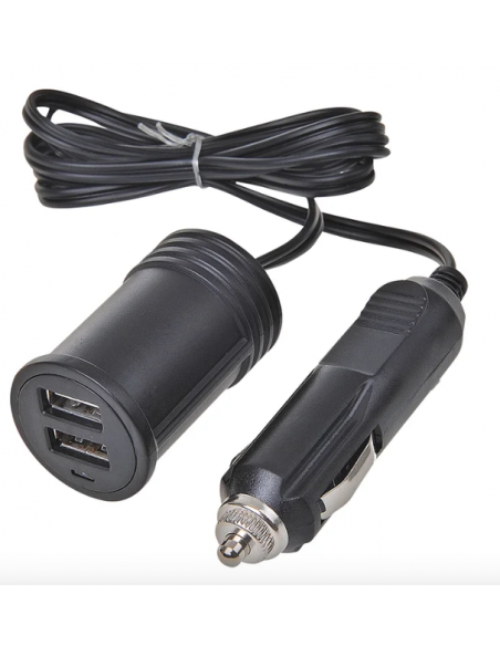 Connettore 1m più leggero con caricatore USB a due vie 12V/24V Connettore 1m più leggero con caricatore USB a due vie 12V/24V