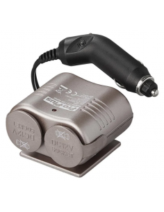 Enchufe de 2 tomas a 12V con placa de montaje