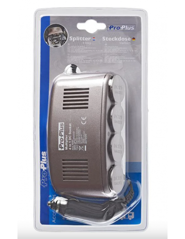 4 prese tappo leggero a 12V con piastra di montaggio