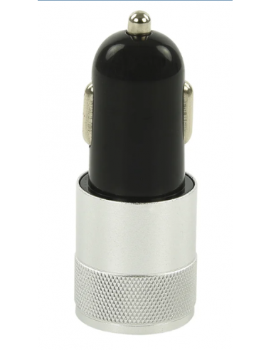 Cargador mechero con dos tomas a 12V/24V