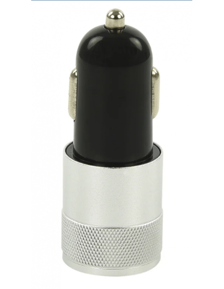 Cargador mechero con dos tomas a 12V/24V