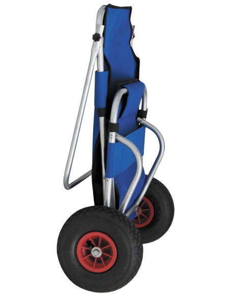 Carro con silla de playa plegable con ruedas