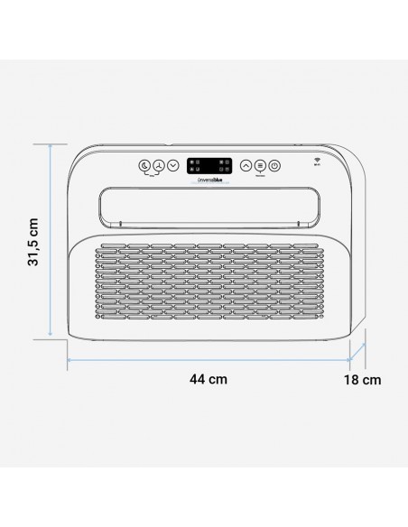 Aire acondicionado de ventana con conexión WiFi mod 5000 Aire acondicionado de ventana con conexión WiFi mod 5000