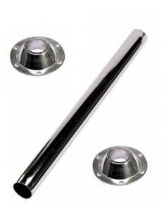 Pie pata de mesa de acero cromado  70cm