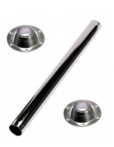 Pé de mesa em aço cromado 70cm