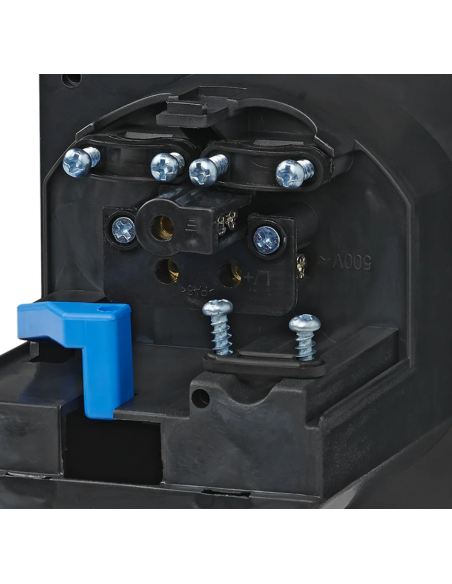 External socket 3-pin CEE 220V integrated wall black ProPlus