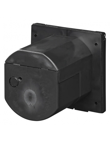 External socket 3-pin CEE 220V integrated wall black ProPlus