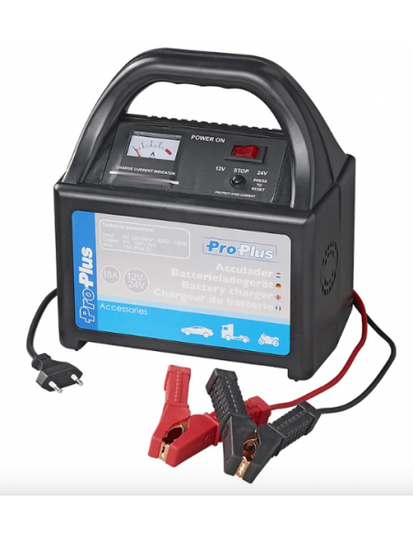 Cargador de batería de 12V/24V 15 Amperios