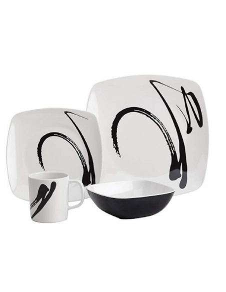 16 pezzi elegante melamina vaniglia Flamifield