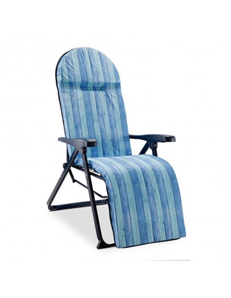 Chaise longue pliante Eredu avec repose-pieds