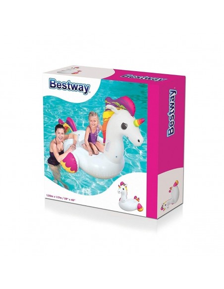 Flotador Unicornio Arco Iris 150 x 117 cm