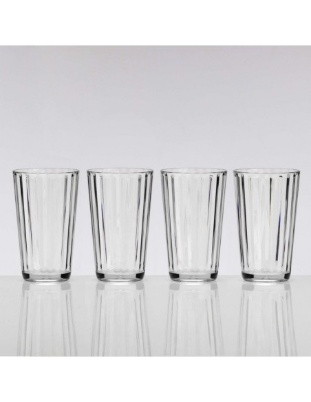 Break glass in melamine acrylic x4 45cl