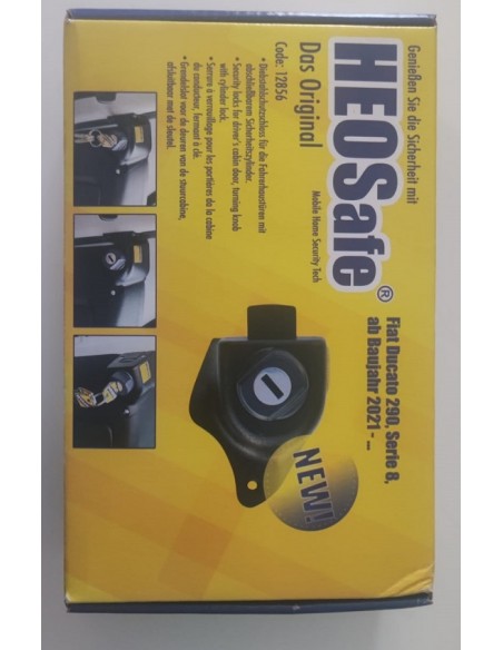 Serrure Heosafe X290 de 09/2021 série 8 avec clé pour Ducato, Boxer et Jumper