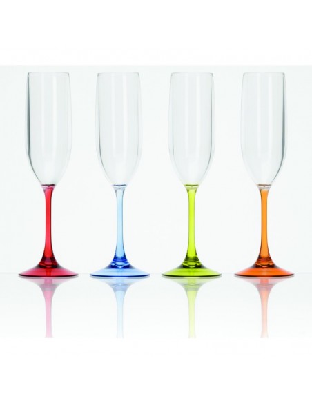 Champagne Melanine Cup x4 Flamifield Essentials