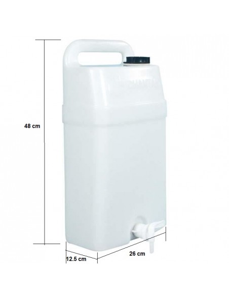 Extraflacher Wandtank 12 Liter Trinkwasser.
