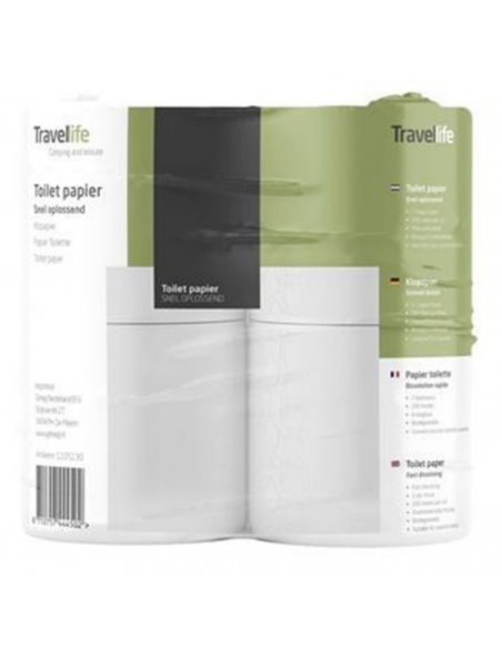 Papel higiénico disoluble especial inodoros químicos x4 rollos