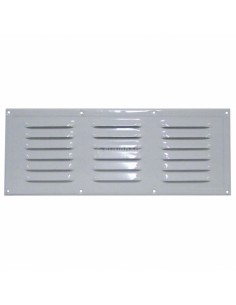 Rejilla de aluminio lacado en blanco 330x130mm