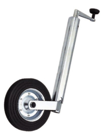 Roda jóquei com suporte telescópico 200x42mm