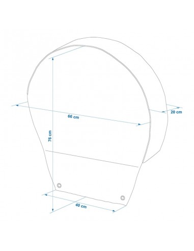 Copre ruote per pneumatici da 16 pollici.