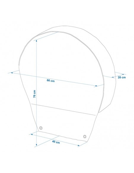 Copre ruote per pneumatici da 16 pollici.