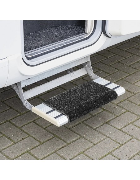 Black terry cloth for peldaño step.