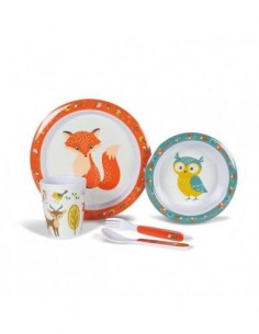 Vajilla infantil Dometic/Kampa Woodland Creatures 5pc