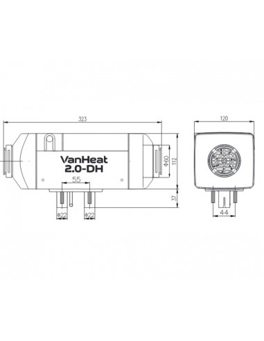 Riscaldamento del parcheggio diesel. 2KW Carbest
