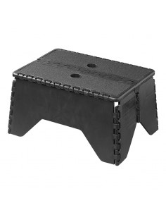 Non-slip folding step.