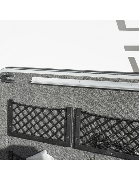 Riel aluminio para tienda 90°, 100 x 2,7 cm