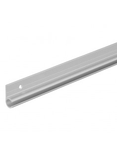 Riel canaleta aluminio con ángulo de 180° de 1 metro x 2,6 cm de base.