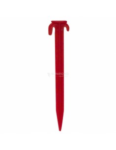 Piqueta roja de plástico 20 cm x4uds