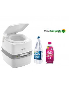 Pack Porta Potti Qube 365 + rinse concentrado +  Aqua kem Blue 2L