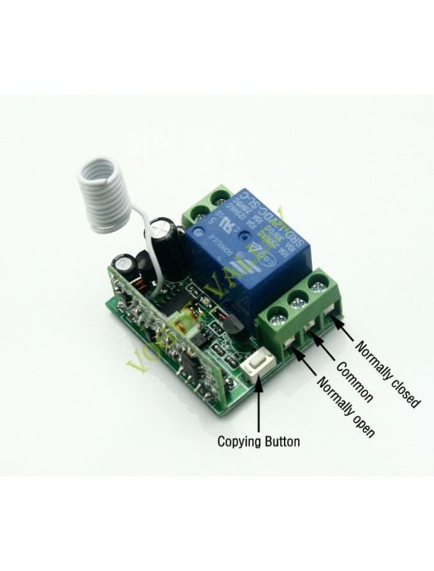 Receptor 1 canal 12v mini con 1 mando